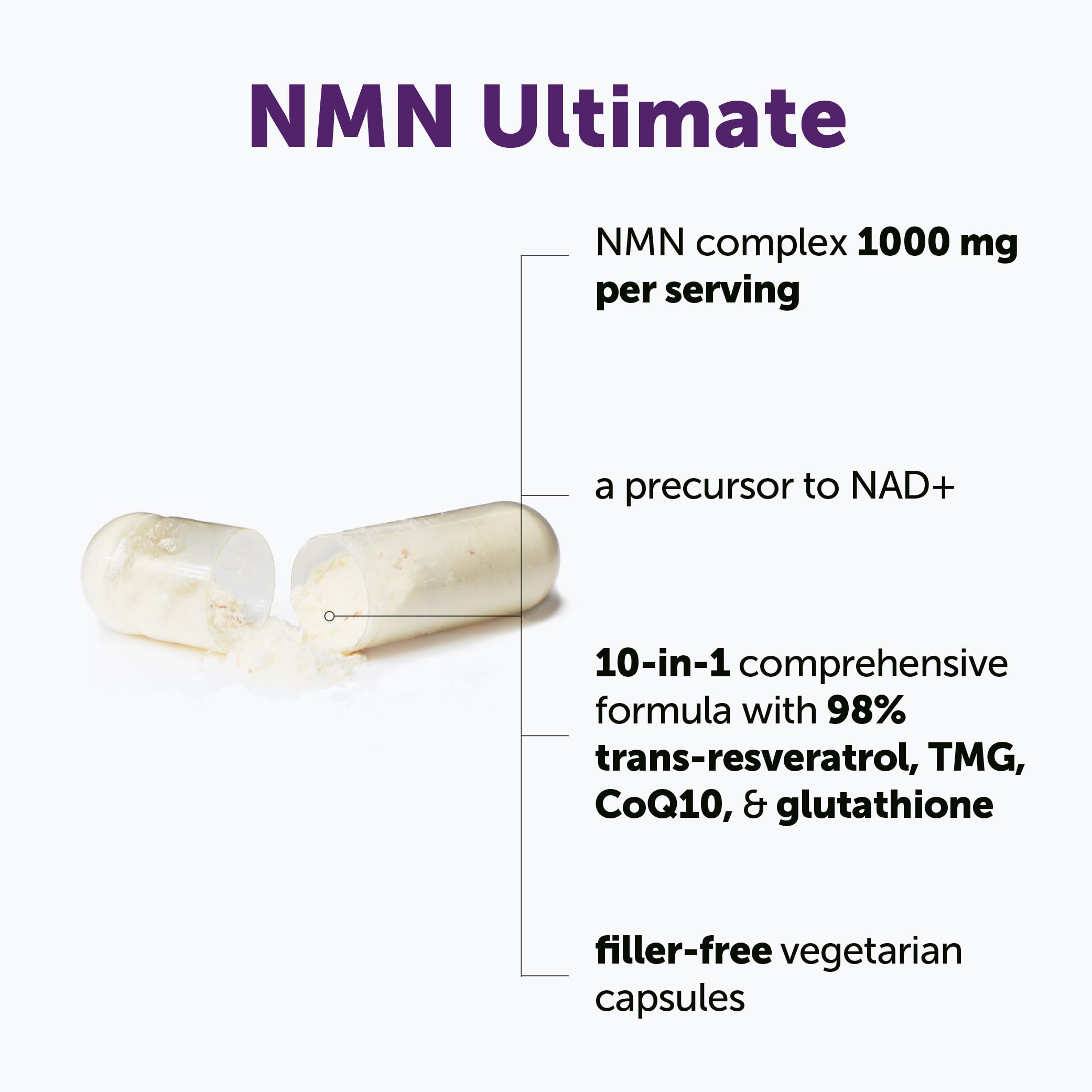 Micro Ingredients NMN Complex 1000mg NAD+ Precursor

