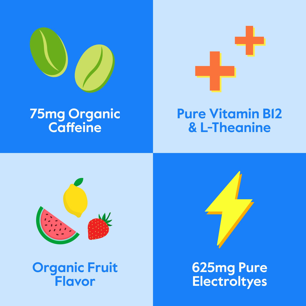 Nectar Organic Caffeine Energy Booster Powder with B12


