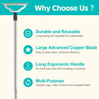 GOSEDER Carpet Rake for Pet Hair Removal | Durable Brush

