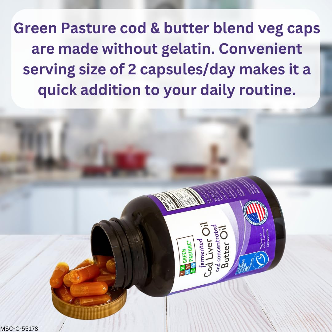 Green Pasture Fermented Cod Liver Oil & Butter Oil Blend

