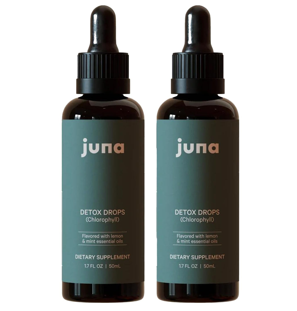 Juna Liquid Chlorophyll Drops – 3X Strength Daily Detox, Vitality, Real Lemon & Mint