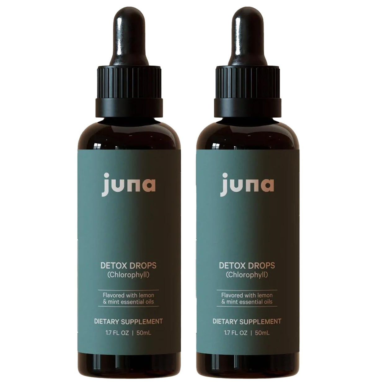 Juna Liquid Chlorophyll Drops – 3X Strength Daily Detox, Vitality, Real Lemon & Mint