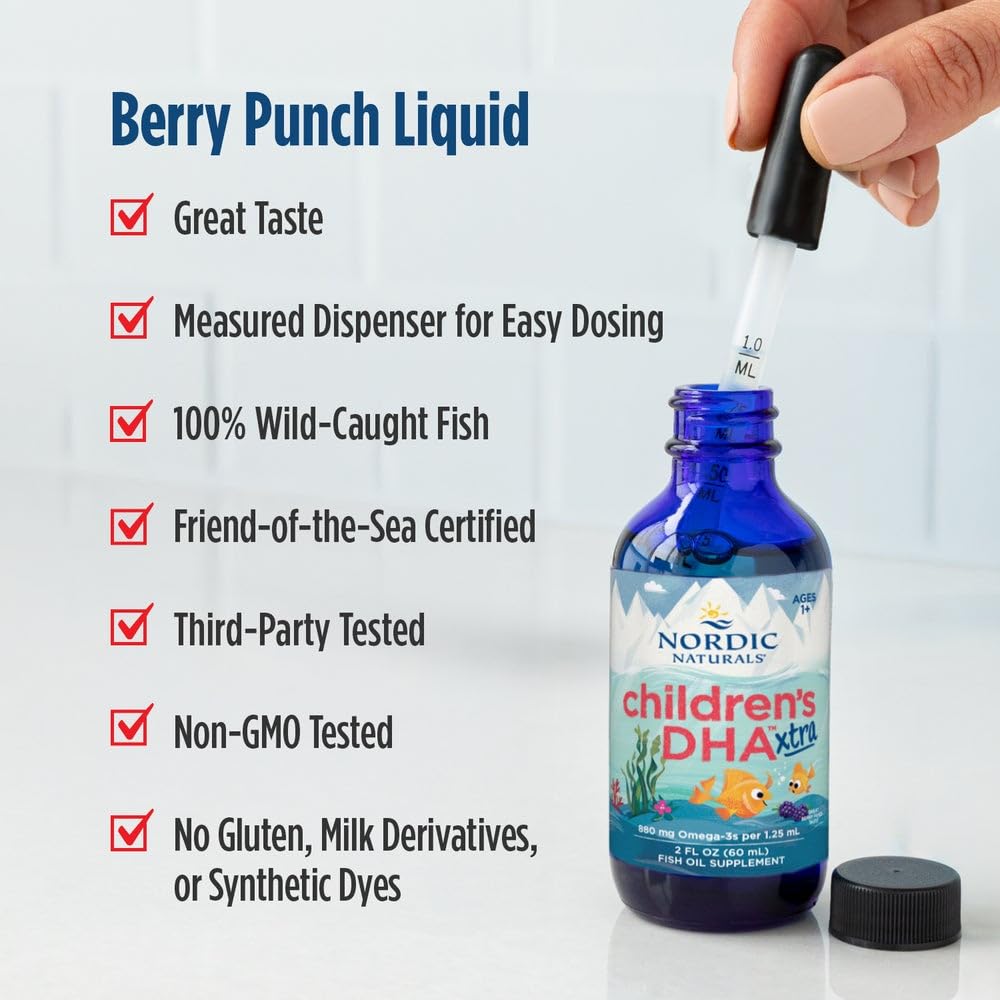 Nordic Naturals Children’s DHA Xtra BerryPunch Omega-3 for Kids

