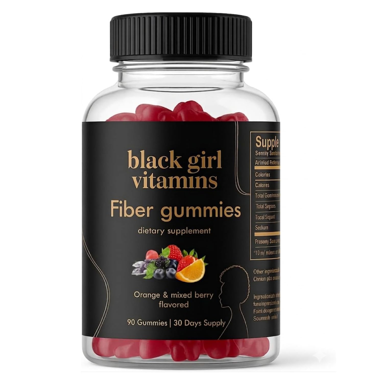 Black Girl Vitamins Fiber Gummies | Prebiotic Gut Support

