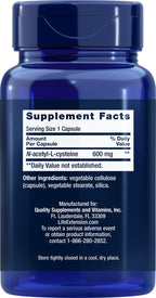 N-Acetyl-L-Cysteine NAC 600mg Life Extension Supplement

