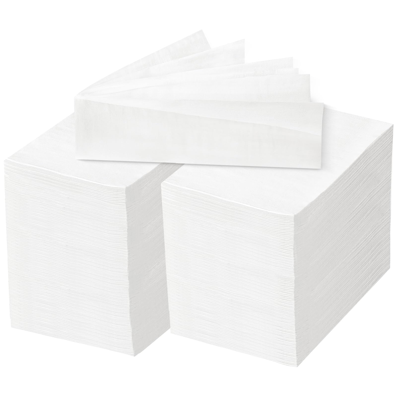 BESTVIP Disposable 3-Ply Napkins with Decorative Border