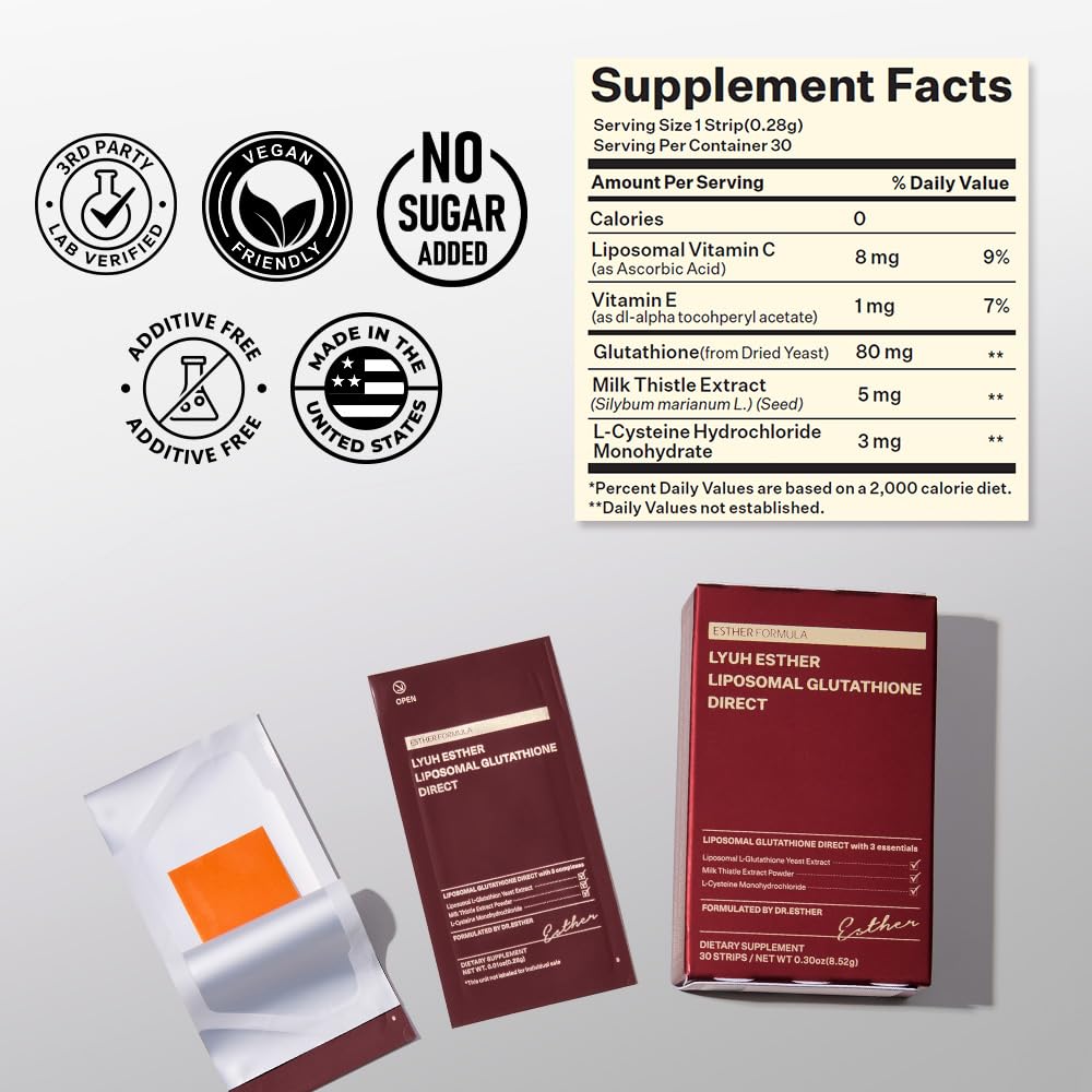 Liposomal Glutathione Strips by Glutathione Direct

