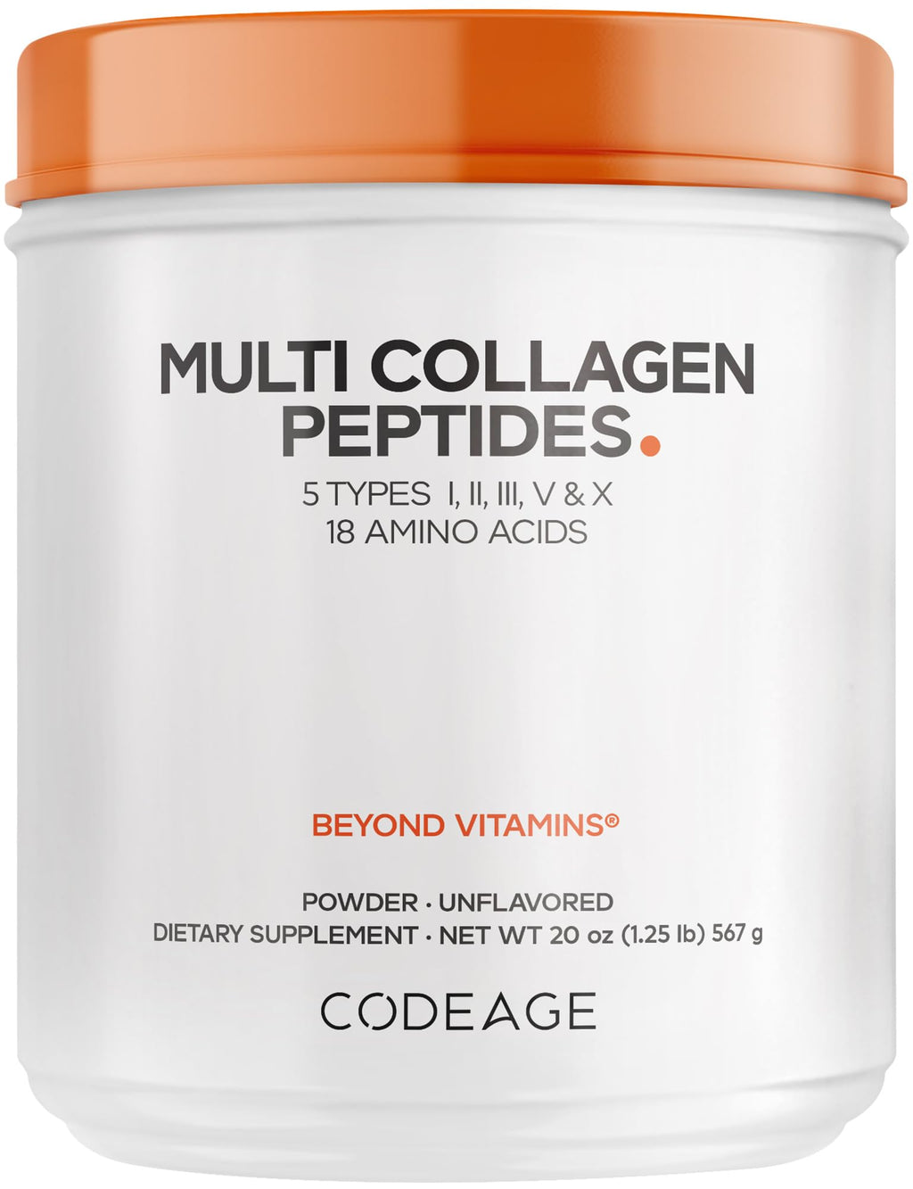 Codeage Multi Collagen Protein Powder – Unflavored

