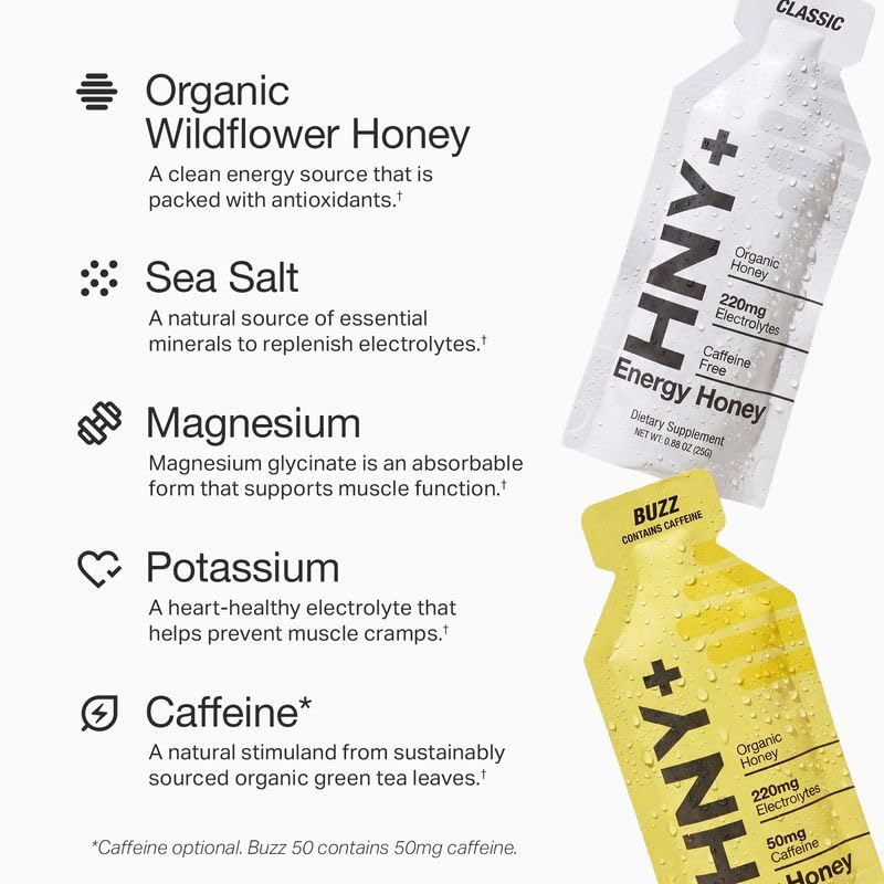 Organic Honey Energy Gel with Electrolytes for Endurance

