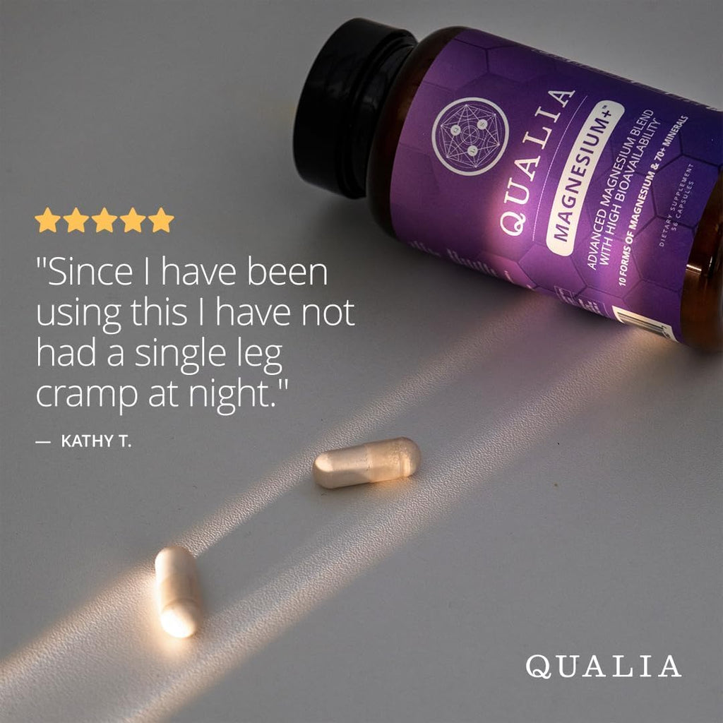Qualia Magnesium Supplement - Multi-Form Magnesium for Sleep

