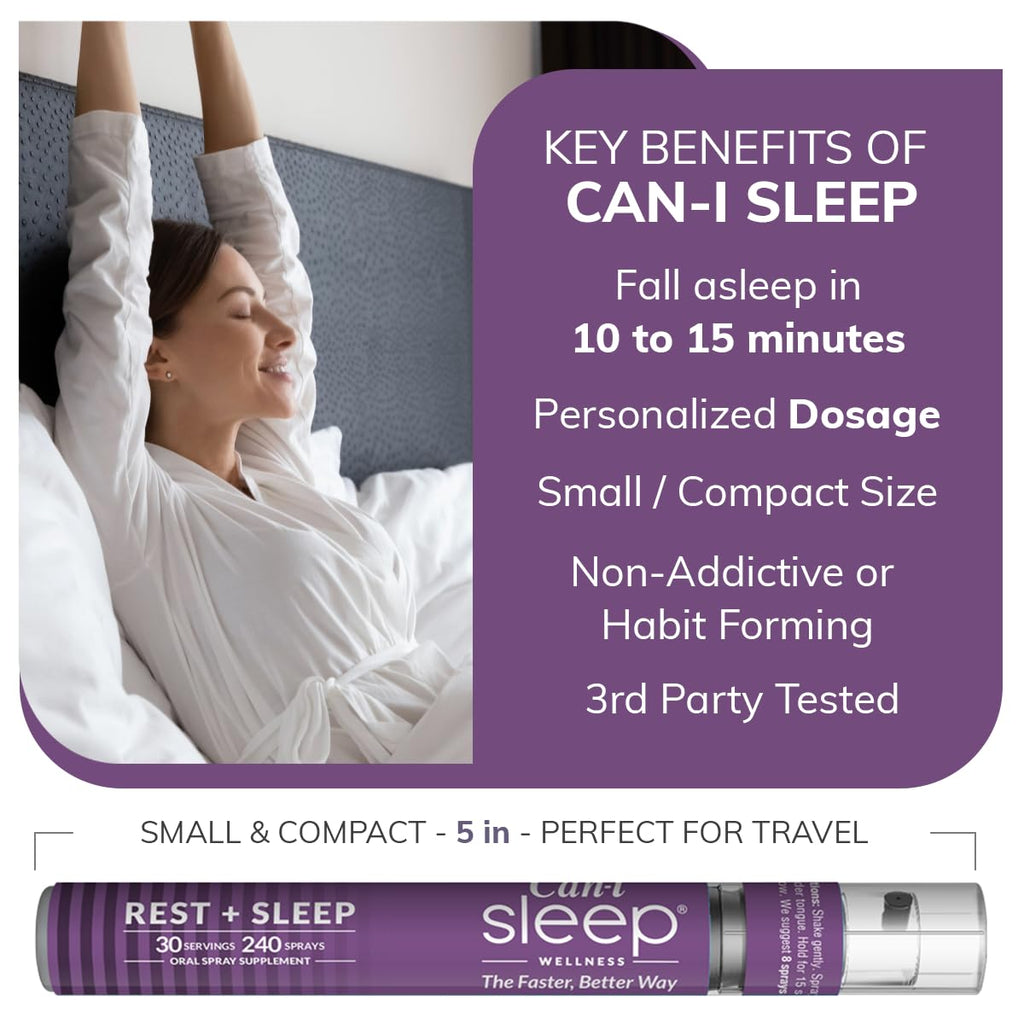 Can-i Sleep Spray for Adults – Fast-Acting Sleep Aid

