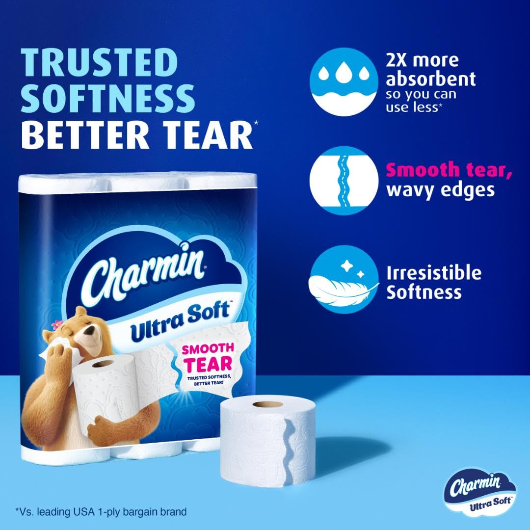 Charmin Ultra Soft Toilet Paper - 2-Ply Enhanced Tear

