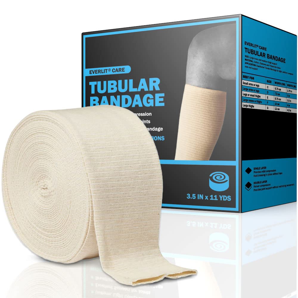 EVERLIT Elasticated Tubular Bandage for Tissue Support and Gentle Compression
