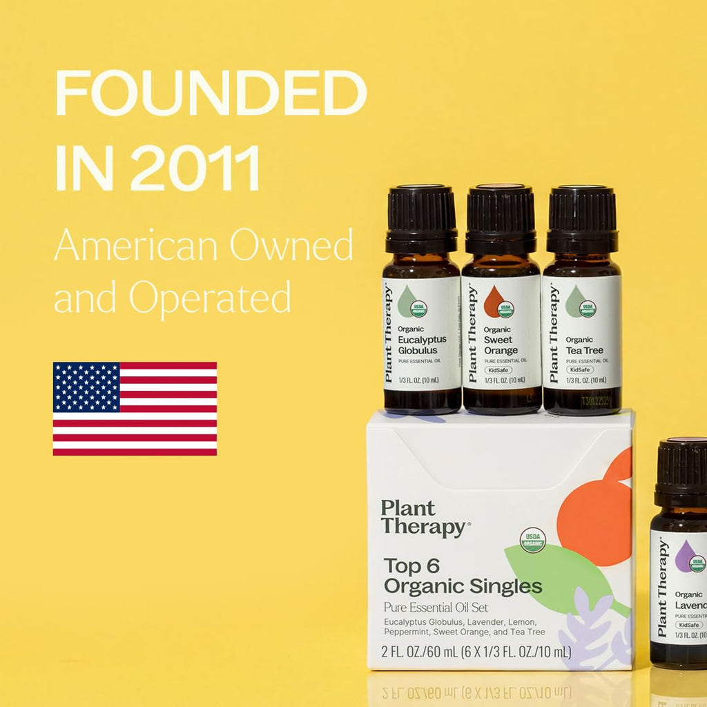 Plant Therapy Organic Essential Oil Set | Therapeutic Grade

