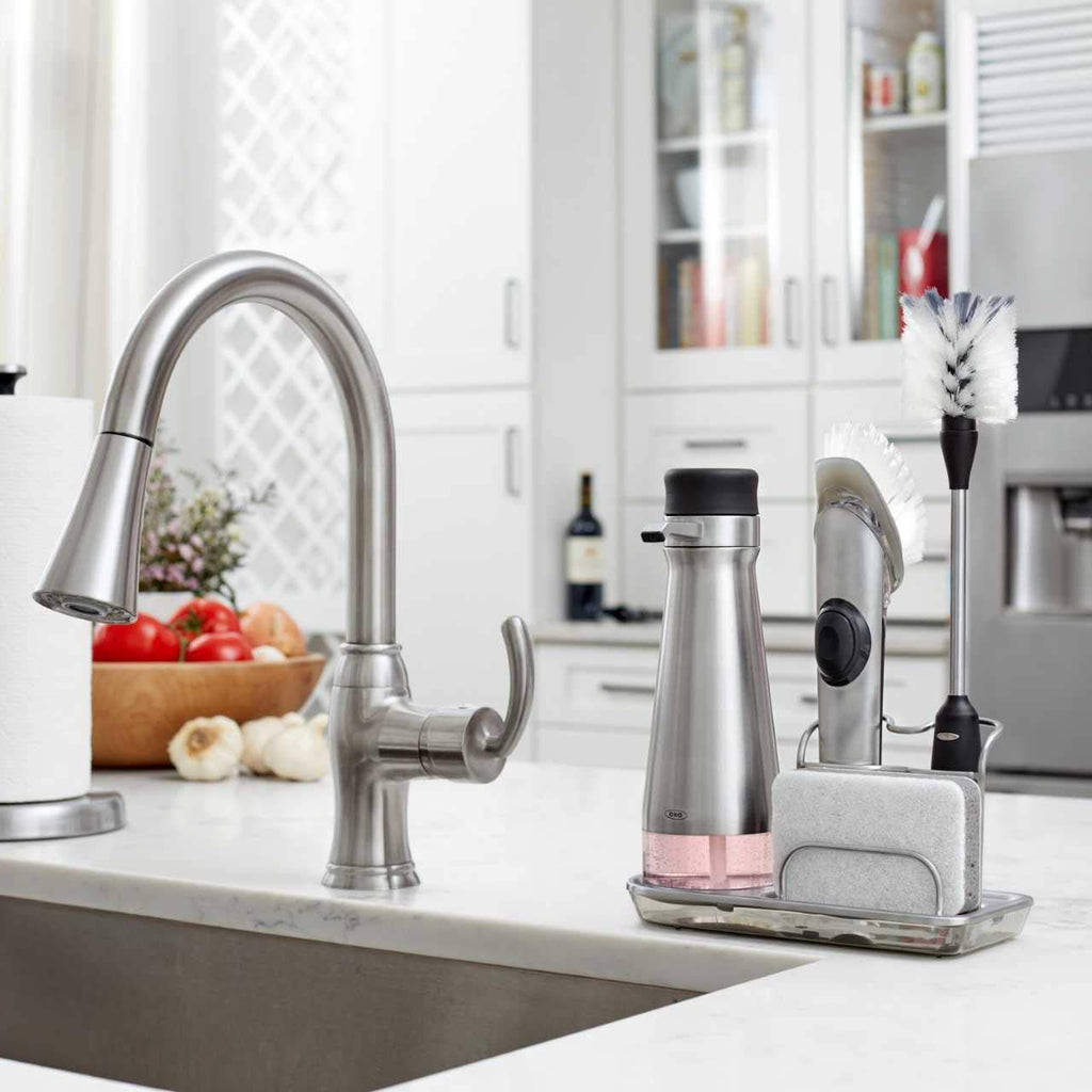 OXO Soap Dispensing Dish Scrubber

