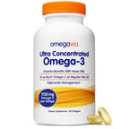 OmegaVia Ultra Concentrated Omega-3 Burpless Softgels


