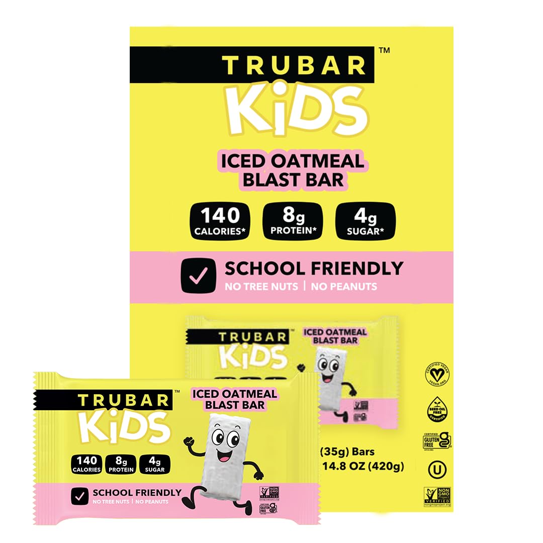 TRUBAR Kids Protein Bars – Plant-Based Gluten Free School Snacks