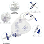 Urinary Drainage Bag with Anti-Reflux Chamber - Medical-Grade

