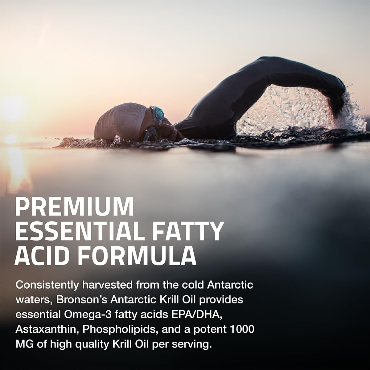 Bronson Antarctic Krill Oil 1000 mg with Omega-3s

