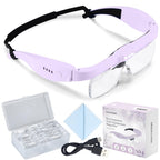 YOCTOSUN Magnifying Glass with Light Headset 0.75X-4.0X

