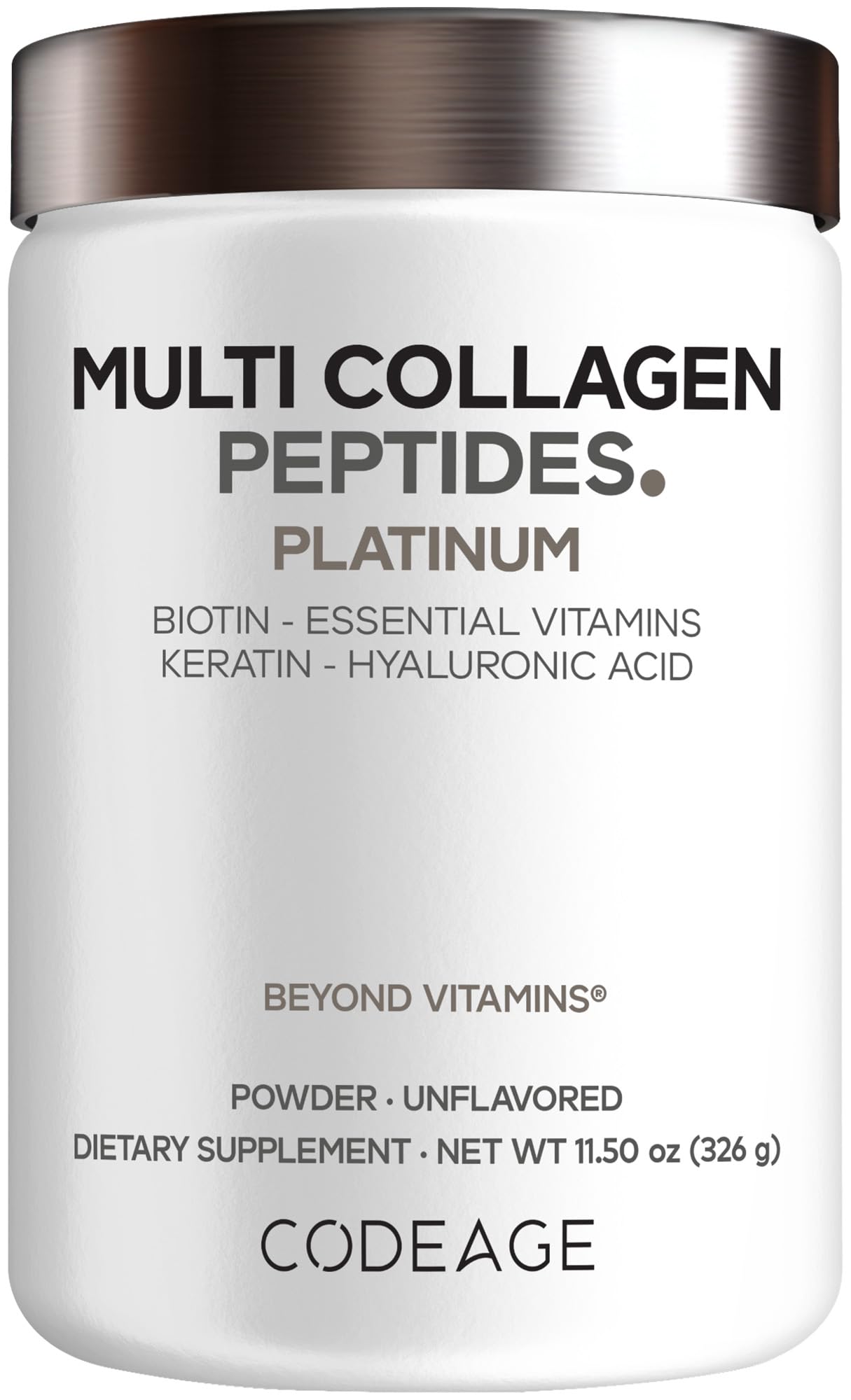 Codeage Multi Collagen Peptides Wellness Supplement

