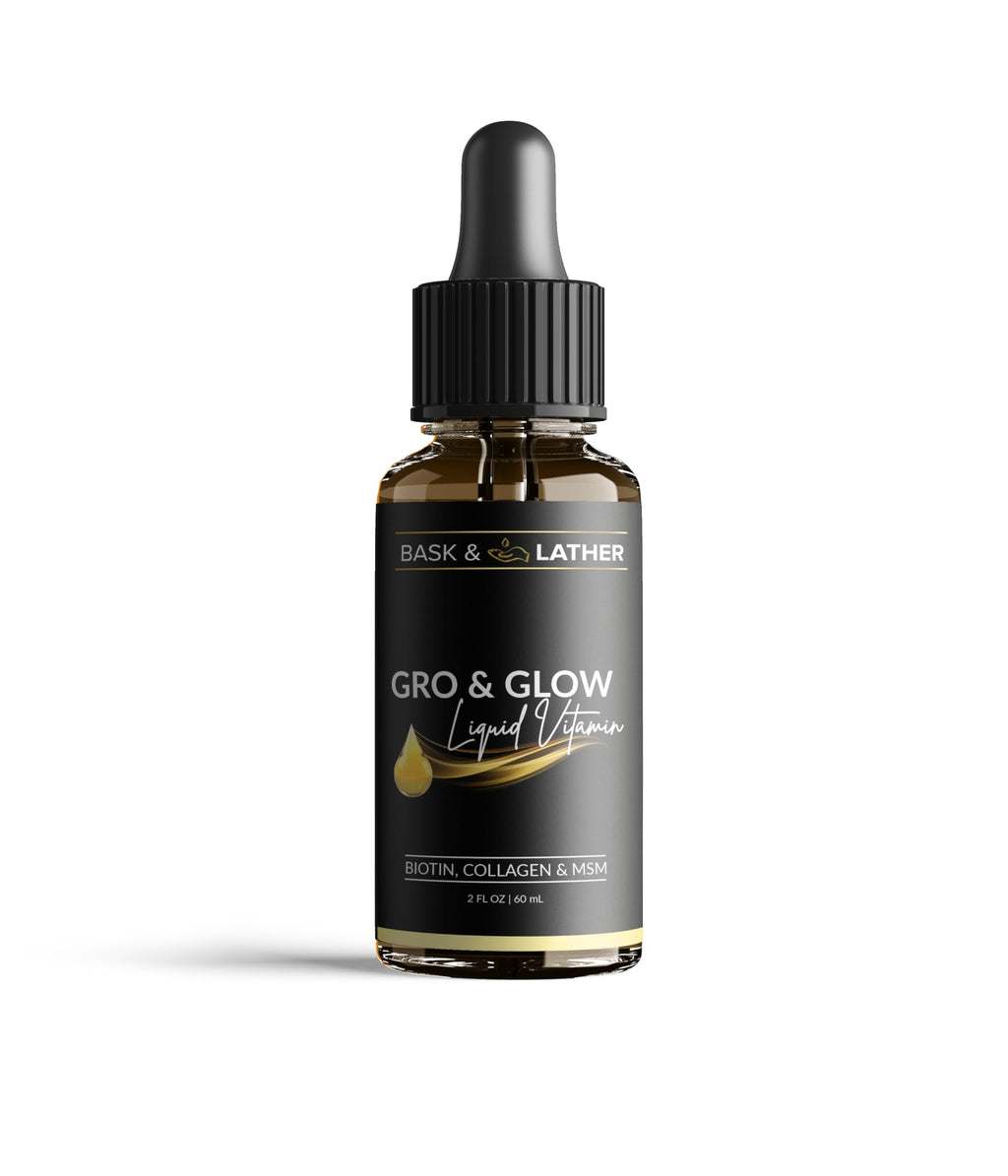 Liquid Vitamin Bask & Lather Gro & Glow for Hair & Nails


