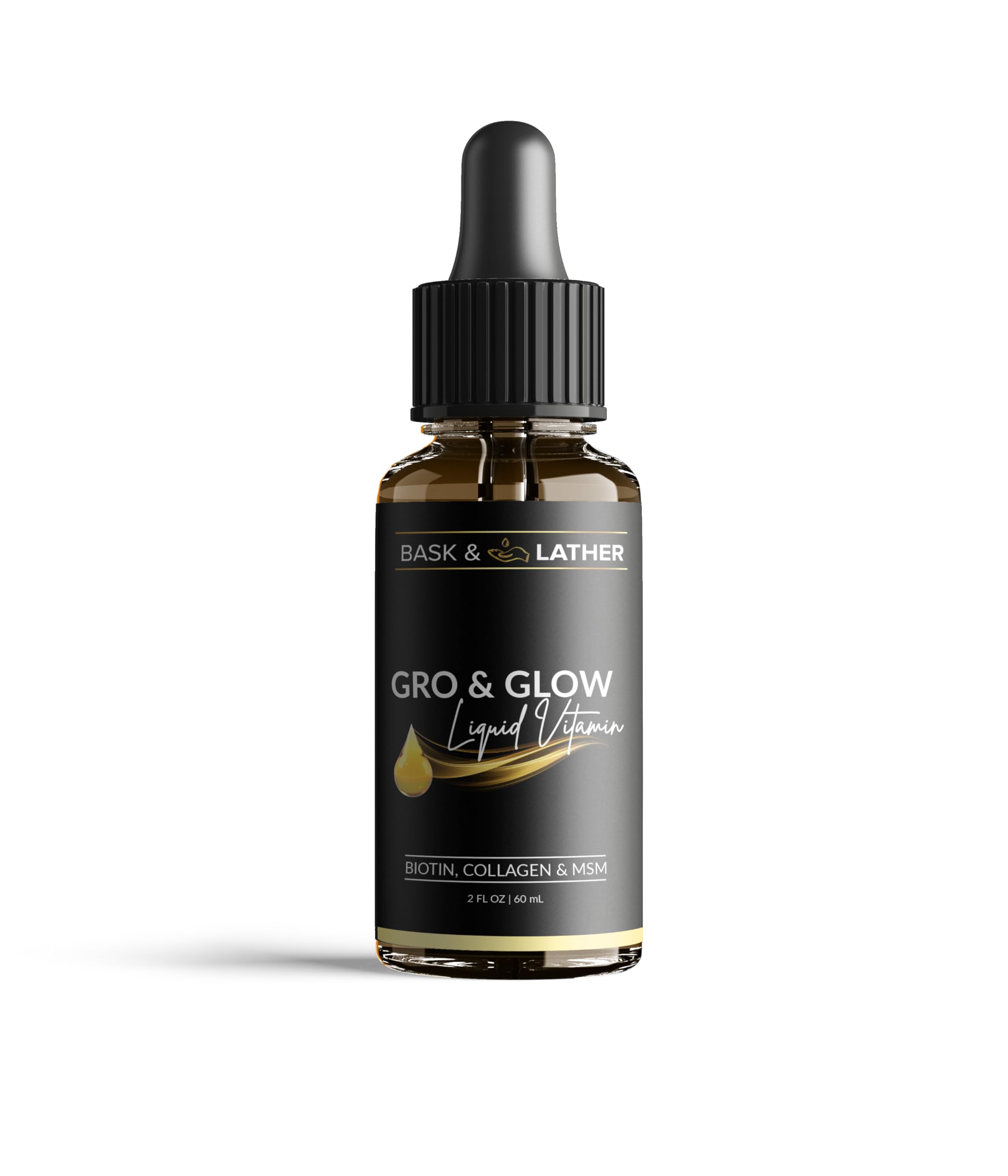 Liquid Vitamin Bask & Lather Gro & Glow for Hair & Nails

