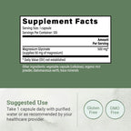 Magnesium Glycinate Chelated Supplement with Organic MCT - Vegan

