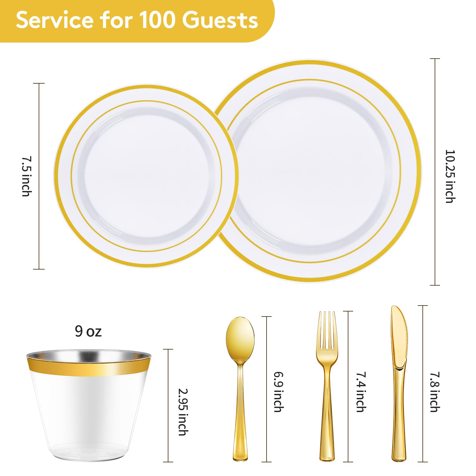 Goodluck Disposable Party Dinnerware Set

