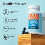 Bulletproof Charcoal Detox Capsules for Gas Relief

