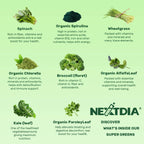 Nextdia Super Greens Multivitamin Gummies Spirulina

