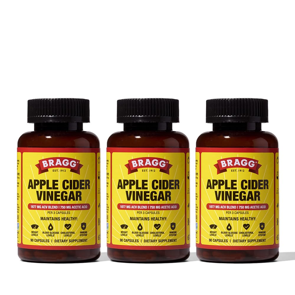 Bragg Apple Cider Vinegar Capsules with Vitamin D & Zinc