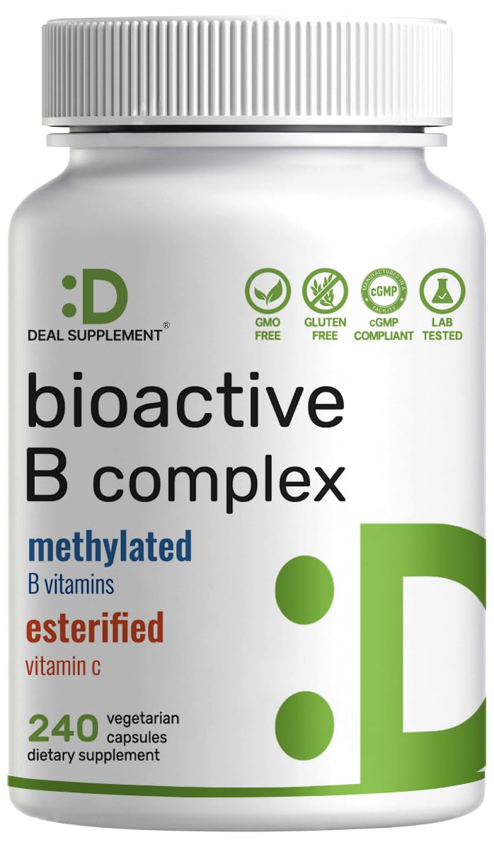 Bioactive Vitamin B Complex | Methylated B Vitamins + Vitamin C


