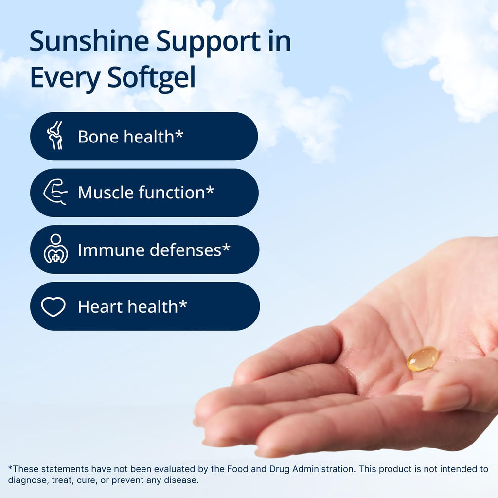Metagenics Vitamin D3 5000 IU Softgels with Coconut Oil


