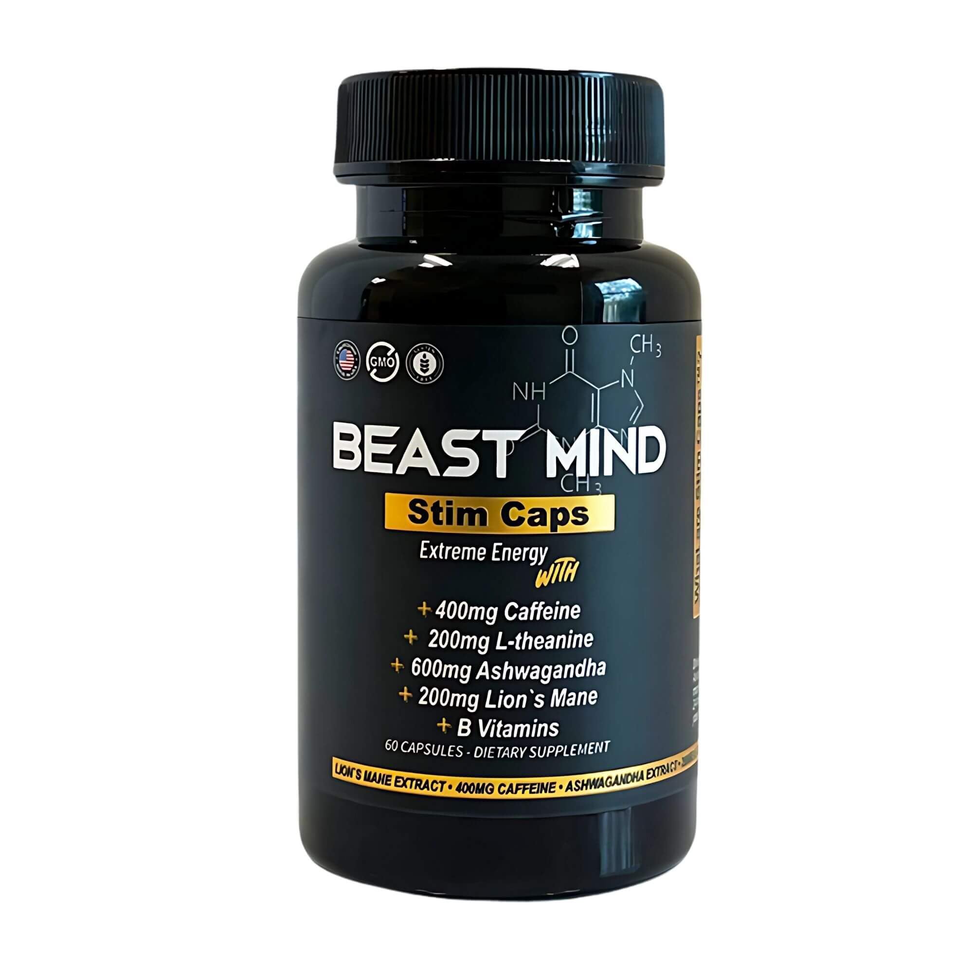 Beast Mind Extreme Energy Pills Pre-Workout Supplement

