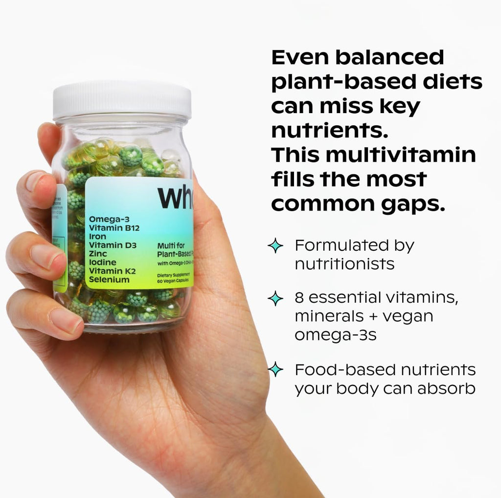 wholier Plant-Based Multivitamin for Energy

