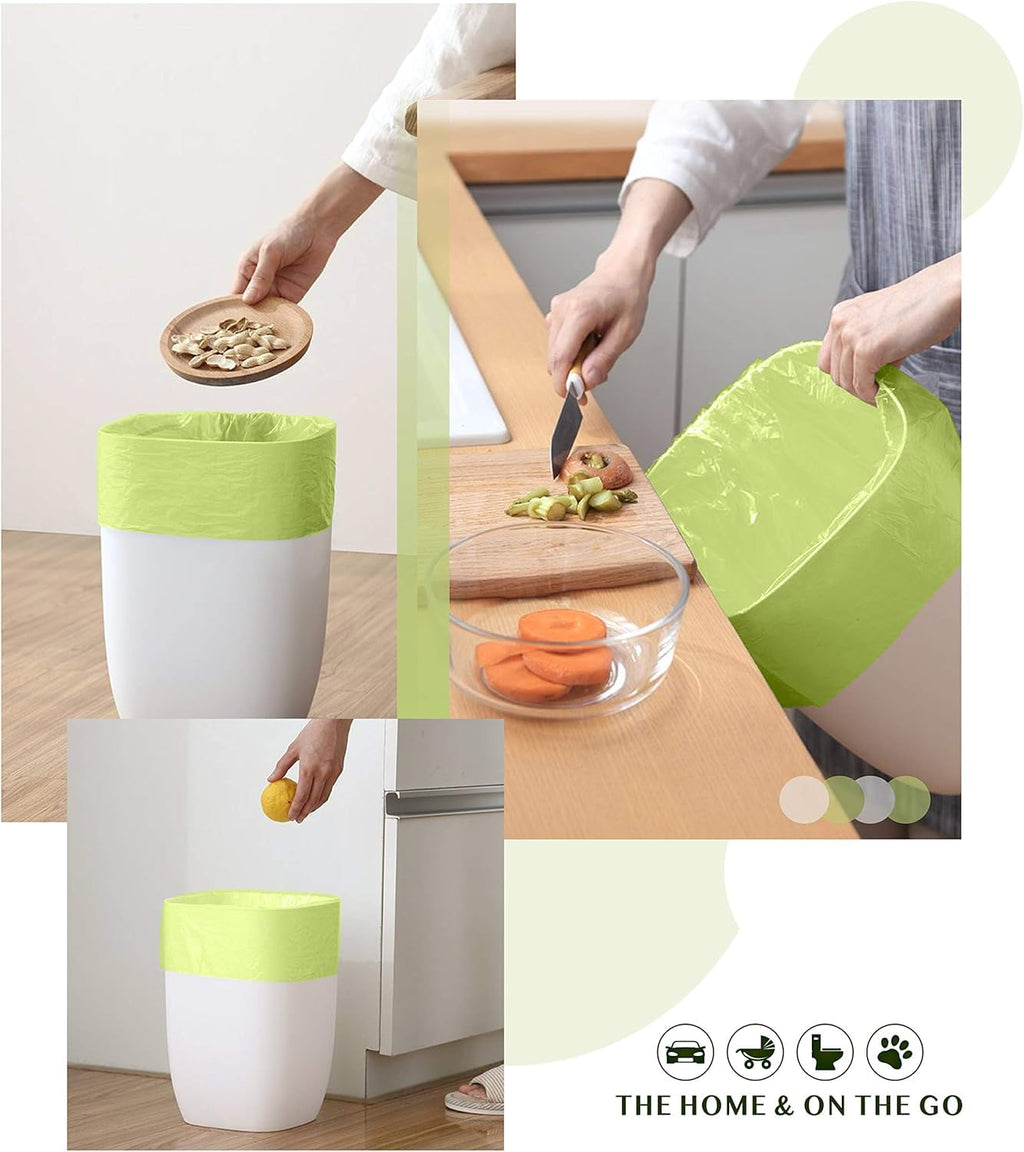 FORID Compostable Trash Bags - Unscented, Plant Starch Material


