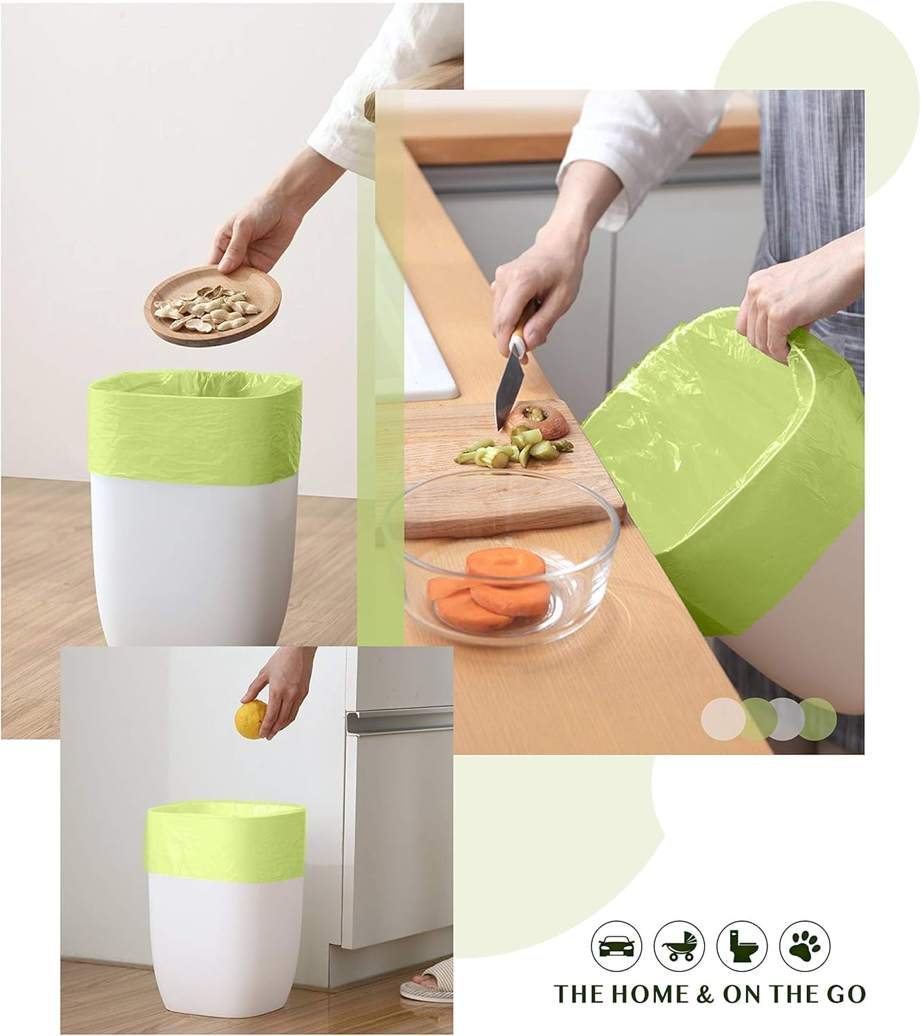 FORID Compostable Trash Bags - Unscented, Plant Starch Material

