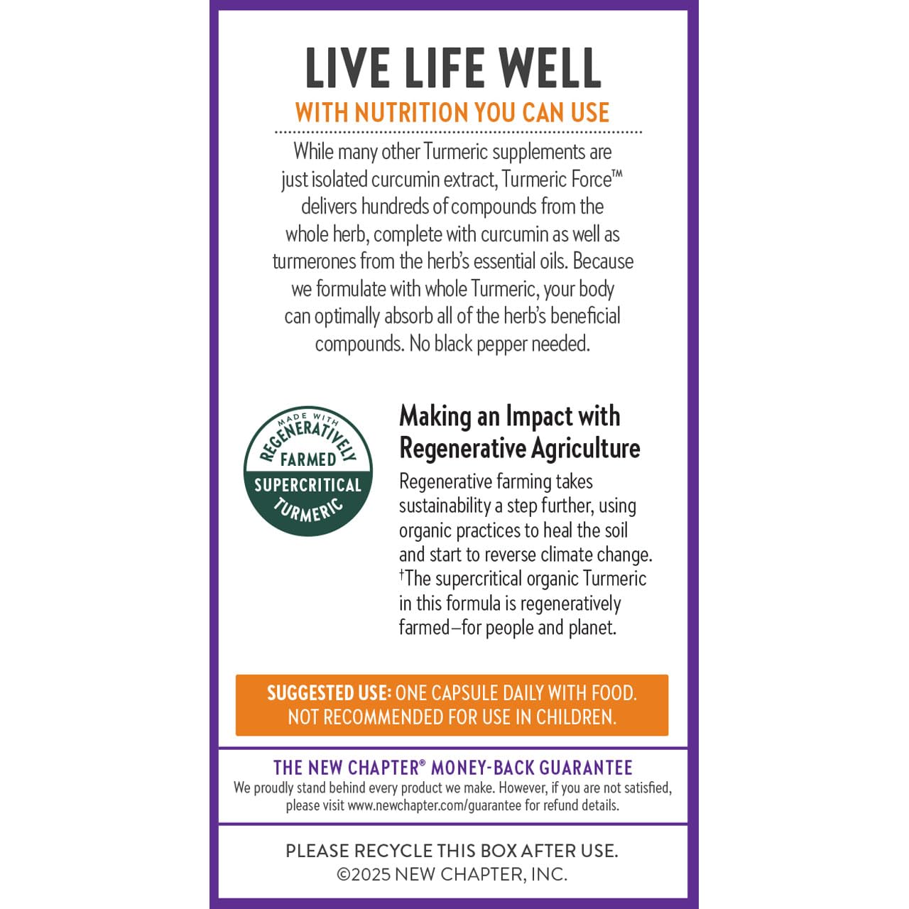 New Chapter Turmeric Force Daily Supplement for Heart & Brain

