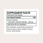 THORNE Acetyl-L-Carnitine 500 mg Supplement

