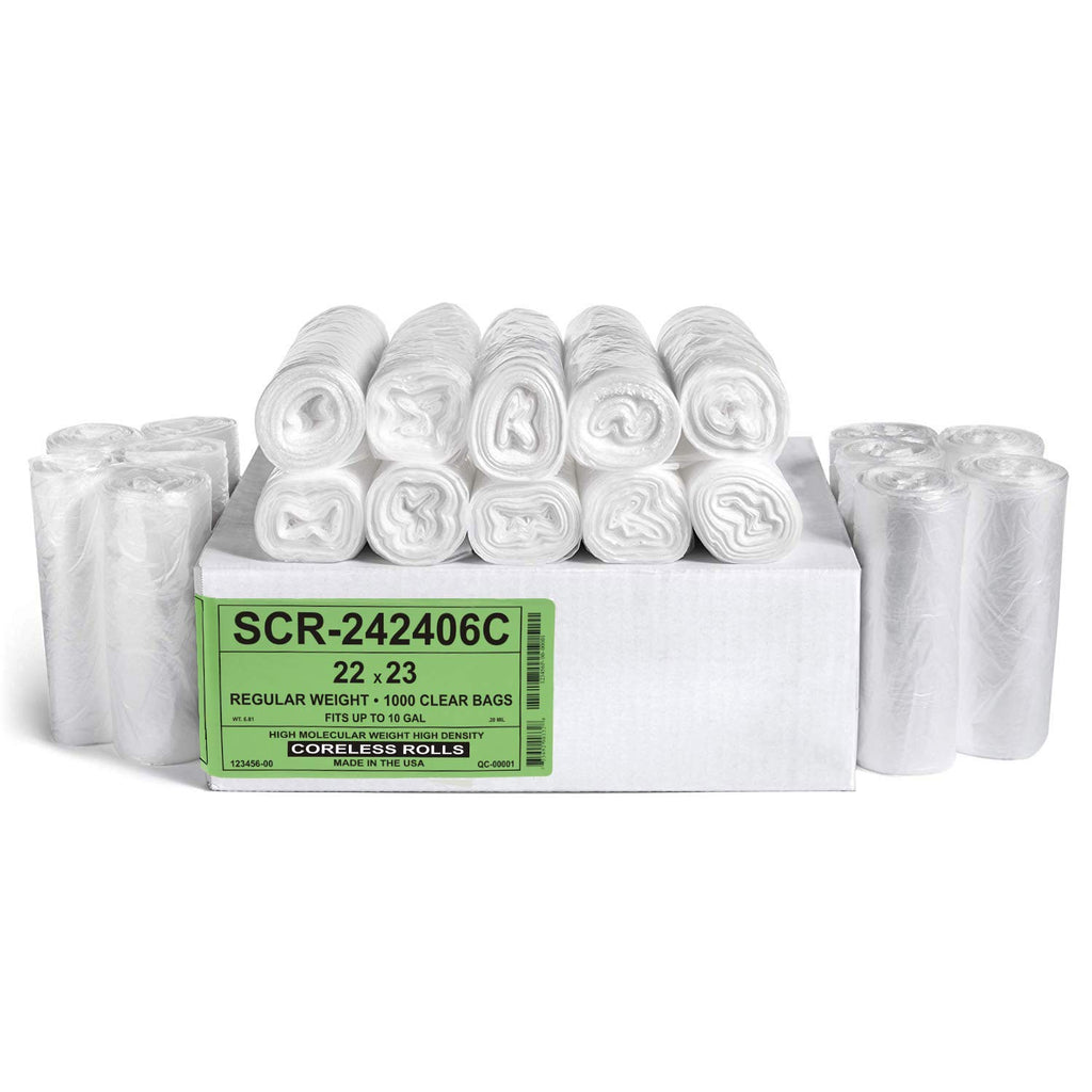 Aluf Plastics High-Density Trash Bags | Coreless Roll

