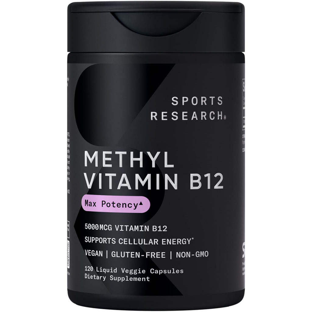 Sports Research Methylcobalamin B12 Liquid Veggie Capsule

