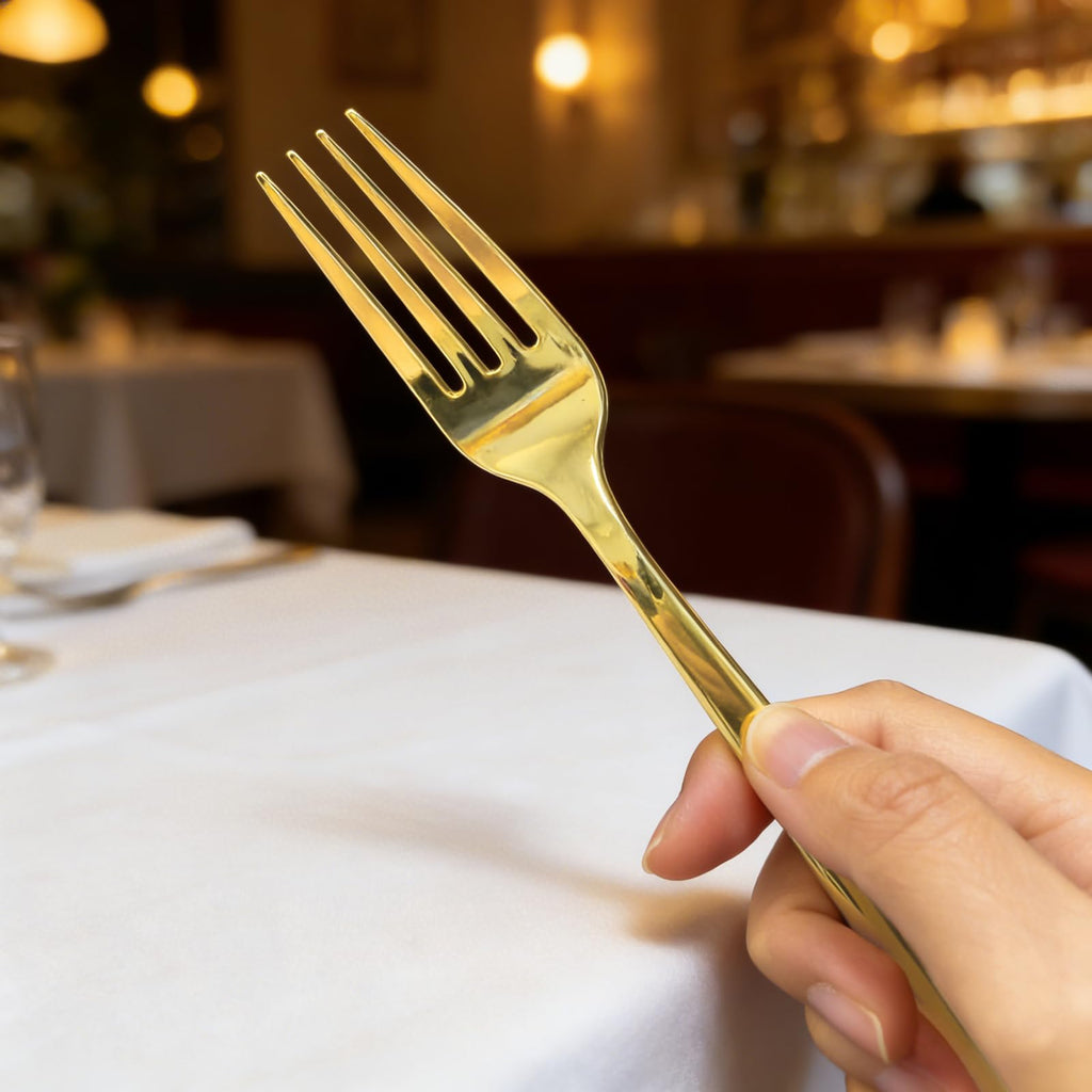 Heavy-Duty Disposable Plastic Forks – 180 Count

