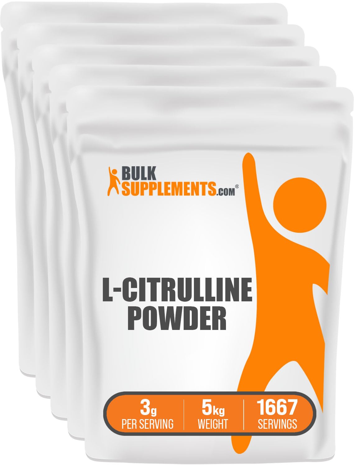 BulkSupplements L-Citrulline Powder - Gluten Free Unflavored