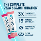 DripDrop Zero Sugar Plus Hydration - Electrolyte Drink Mix

