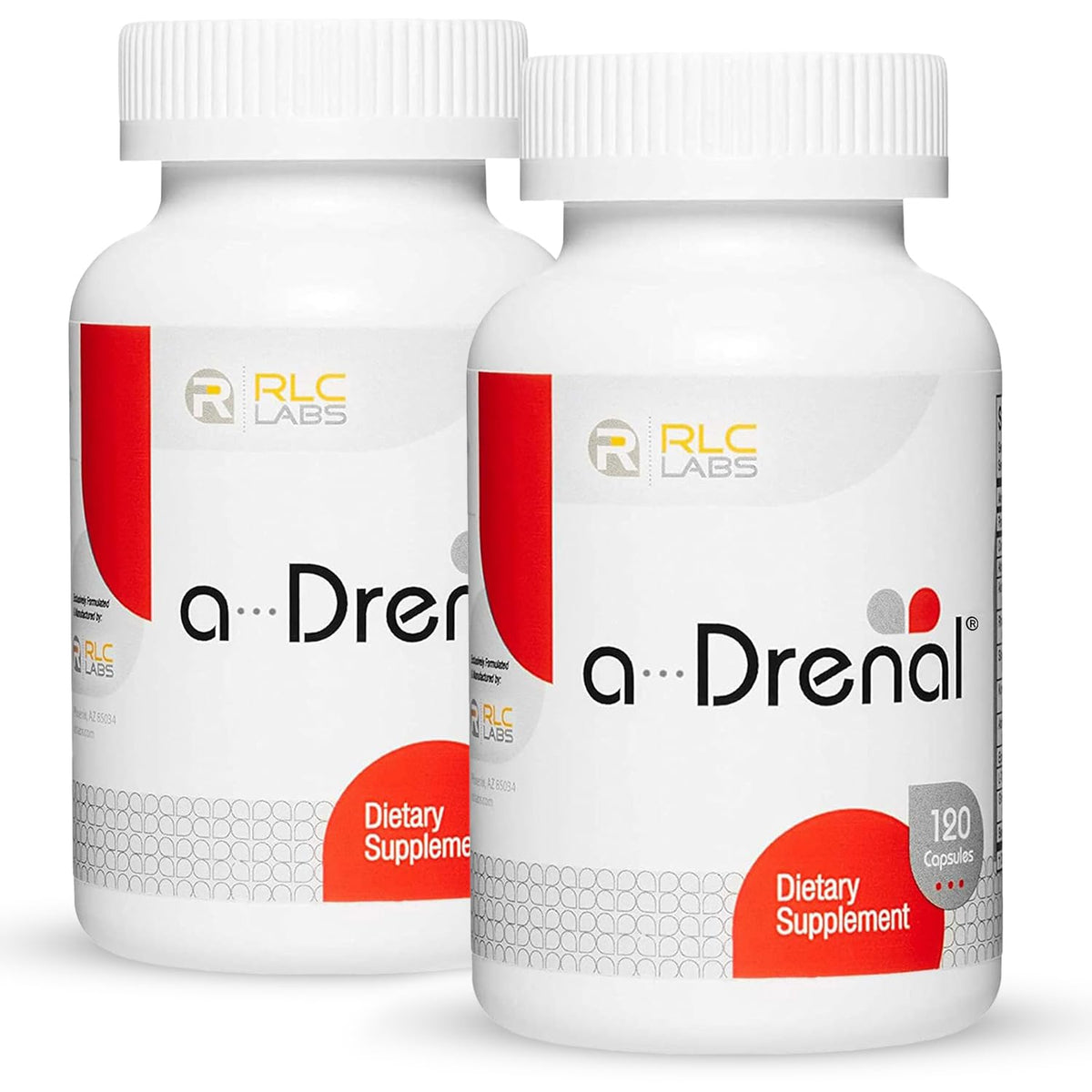 RLC Labs a-Drenal Adrenal Support Herbal Supplement with Ashwagandha Ginger Rhodiola