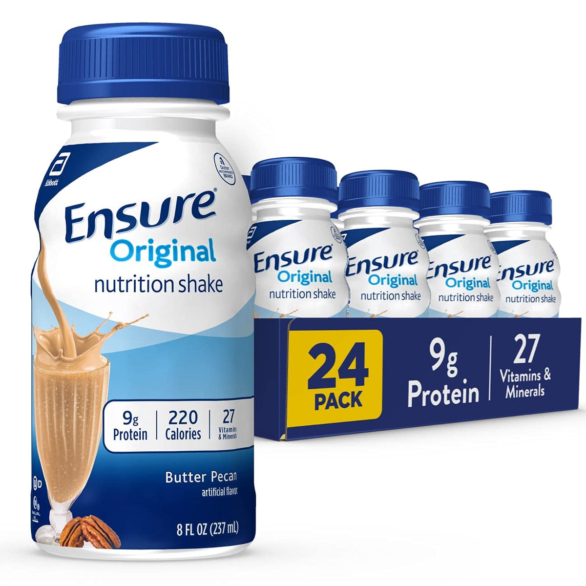 Ensure Original Nutrition Shake, Ready-to-Drink Small Meal, 9g Protein