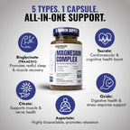 Magnesium Complex Supplement Benevolent Sleep and Muscle

