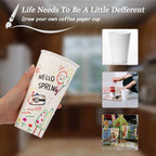 Lamosi Disposable Paper Cups for Hot and Cold Beverages

