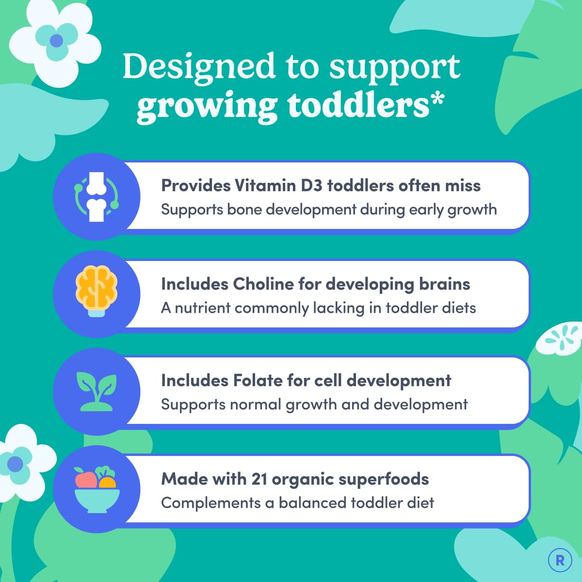 Toddler Multivitamin Gummies with Choline | Clean Label Nutrition

